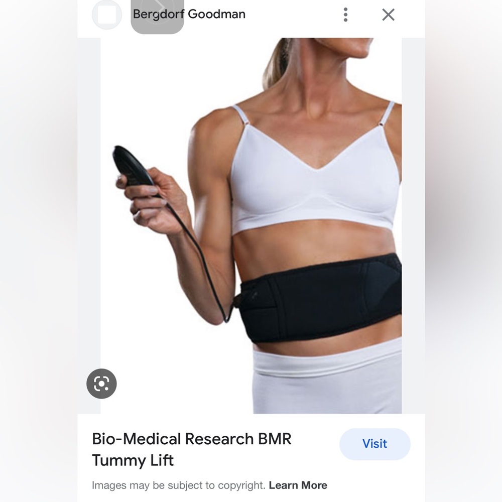 Biomedical research, (BMR) tummy lift activator sold separatelyEMS